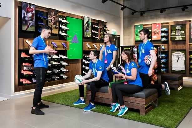 Life Style Sports team working in store