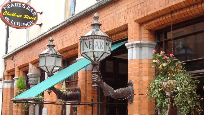 Historic entrance to Neary's Bar and Lounge