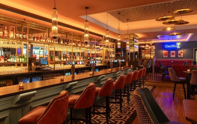 Interior bar at Neary's Dublin